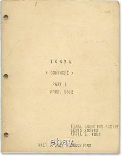 Sal Mineo TONKA Original screenplay for the 1958 film #146435