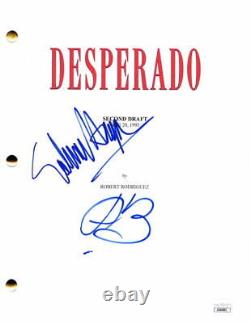 Salma Hayek & Antonio Banderas Signed Autograph Desperado Full Movie Script JSA