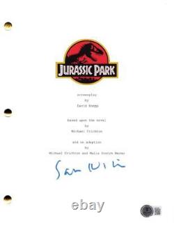 Sam Neill Signed Autograph Jurassic Park Full Movie Script Screenplay with Beckett