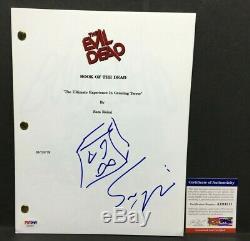 Sam Raimi Signed'The Evil DeadBook of The Dead' Full Movie Script PSA AE94311