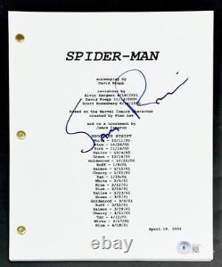 Sam Raimi autograph signed Spider-Man movie script Beckett BAS