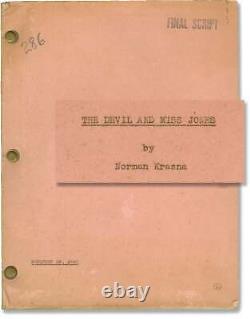 Sam Wood DEVIL AND MISS JONES Original screenplay for the 1941 film 1940 #155765