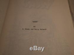 Sassy 1988 First Draft Unproduced Movie Script Terry Zwigoff Robert Crumb Rare