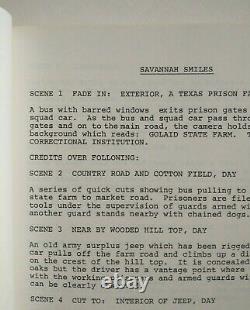 Savannah Smiles (1980) Original Movie Script / Bridgette Andersen