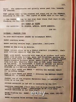 Scarface Original Set Used Movie Script Page #113 of 158 collections with COA