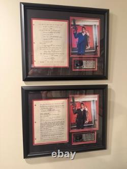 Scarface original movie set used movie script page withCOA
