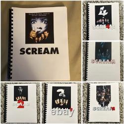 Scream 1-6 Horror Movie Script Reprint Full Screenplay Script BUNDLE OF 6