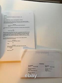 Screenplay Good Will Hunting Academy Award Member Copy With Miramax Films Letter