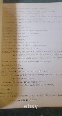 Screenplay for Unreleased Film The Five Musketeers c. 1950's-60's