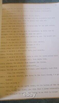 Screenplay for Unreleased Film The Five Musketeers c. 1950's-60's