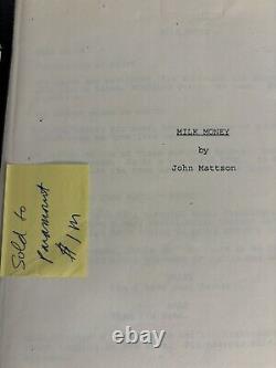 Script For 1994 Movie Milk Money Starring Melanie Griffith And Ed Harris