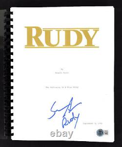 Sean Astin Rudy Authentic Signed Movie Script Autographed BAS Witnessed