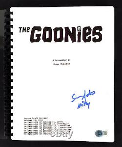 Sean Astin The Goonies Mikey Authentic Signed Movie Script BAS Witnessed