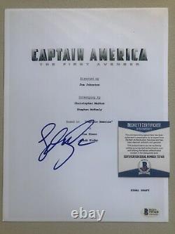 Sebastian Stan Signed Autograph Captain America First Avenger Script Beckett BAS