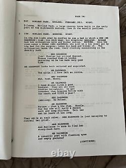 Sense And Sensibility Original Movie Script / Emma Thompson / Academy Award
