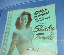 Shirley Temple Movie Poster Press Book Original 1940s Miss Annie Rooney 17x11