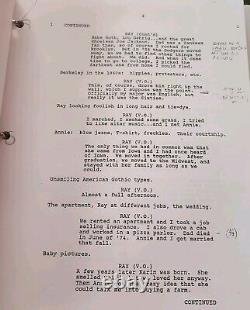 Shoeless Joe Field of Dreams Signed Film Script Dwier Brown Final Screen Play