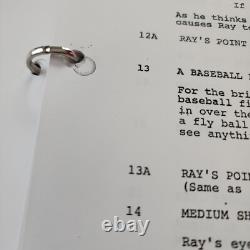 Shoeless Joe Field of Dreams Signed Film Script Dwier Brown Final Screen Play