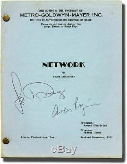 Sidney Lumet NETWORK Original screenplay for the 1976 film signed by #136010