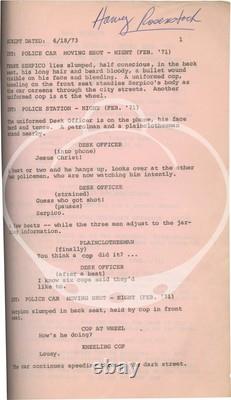 Sidney Lumet SERPICO Original screenplay for the 1973 film #160754