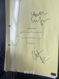 Signed Film Screenplay Batman The Dark Knight (Original) (Authenticated)