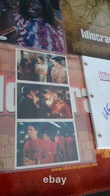 Signed Idiocracy Memorabilia Lot Movie Prop Continuity Photo Script Poster Coa