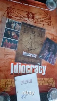 Signed Idiocracy Memorabilia Lot Movie Prop Continuity Photo Script Poster Coa