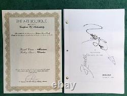 Signed Russell Crowe & Ridley Scoot GLADIATOR Movie Screenplay Script, With COA