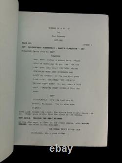 Simpsons Production Script 3F22 Summer of 4 Ft. 2 Gracie Films 1995