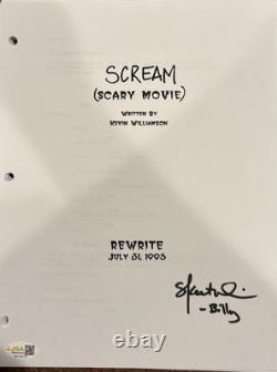 Skeet Ulrich Signed Autograph Scream Full Movie Script Screenplay JSA