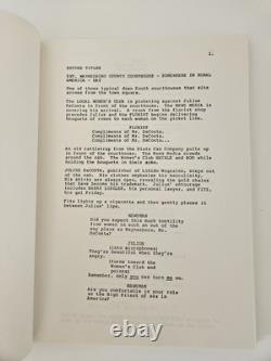 Sleazeball Rare Unproduced Joel Silver Film Script