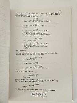 Sleazeball Rare Unproduced Joel Silver Film Script