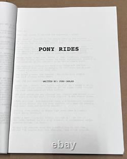 Sonny Pony Rides by John Carlen Original Movie Script Saturn Films Nicolas Cage