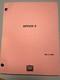 Speed 2 Original Feature Film Script