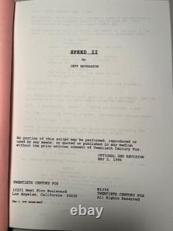 Speed 2 original feature film script