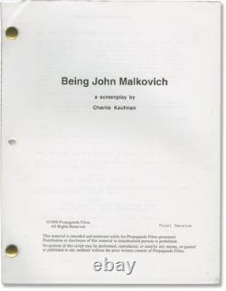 Spike Jonze BEING JOHN MALKOVICH Original screenplay for the 1999 film #159108