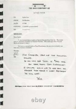 Spike Lee GET ON THE BUS Original screenplay for the 1996 film #158395