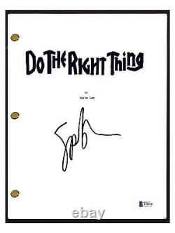 Spike Lee Signed Autograph DO THE RIGHT THING Movie Script Beckett BAS COA