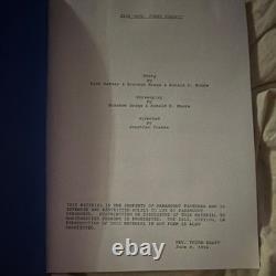 Star Trek First Contact Original Movie Script Binder Fifth Third Draft 6/6/1996