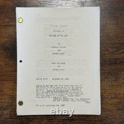 Star Wars Episode VI Revenge of the Jedi Second Draft Movie Script RARE