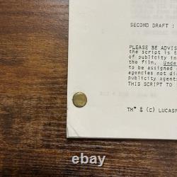 Star Wars Episode VI Revenge of the Jedi Second Draft Movie Script RARE