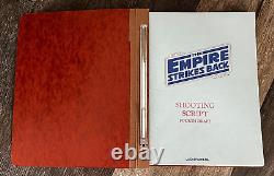 Star Wars Movie Shooting Script THE EMPIRE STRIKES BACK 4th Draft Oct 24 1978