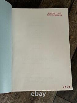Star Wars Movie Shooting Script THE EMPIRE STRIKES BACK 4th Draft Oct 24 1978