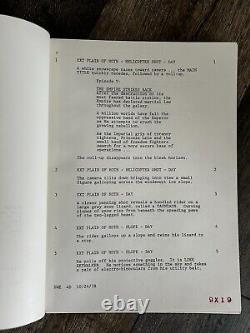 Star Wars Movie Shooting Script THE EMPIRE STRIKES BACK 4th Draft Oct 24 1978