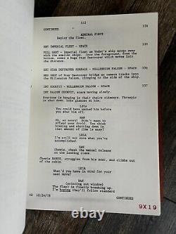 Star Wars Movie Shooting Script THE EMPIRE STRIKES BACK 4th Draft Oct 24 1978