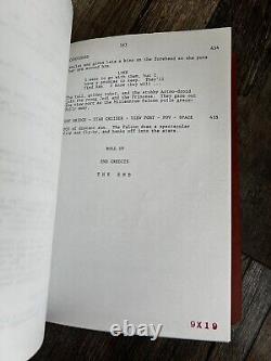 Star Wars Movie Shooting Script THE EMPIRE STRIKES BACK 4th Draft Oct 24 1978