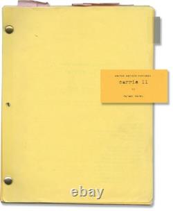 Stephen King RAGE CARRIE 2 CARRIE II Original screenplay for the 1999 #161311