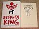 Stephen King Signed It Hardcover Book Author Movie Pennywise New 2017