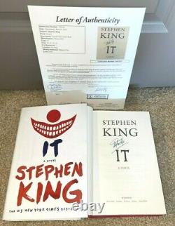 Stephen King Signed It Hardcover Book Author Movie Pennywise New 2017 Jsa