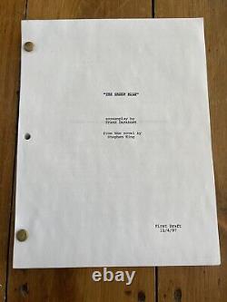 Stephen King, The Green Mile Movie Script, FIRST DRAFT! EXTREMELY RARE